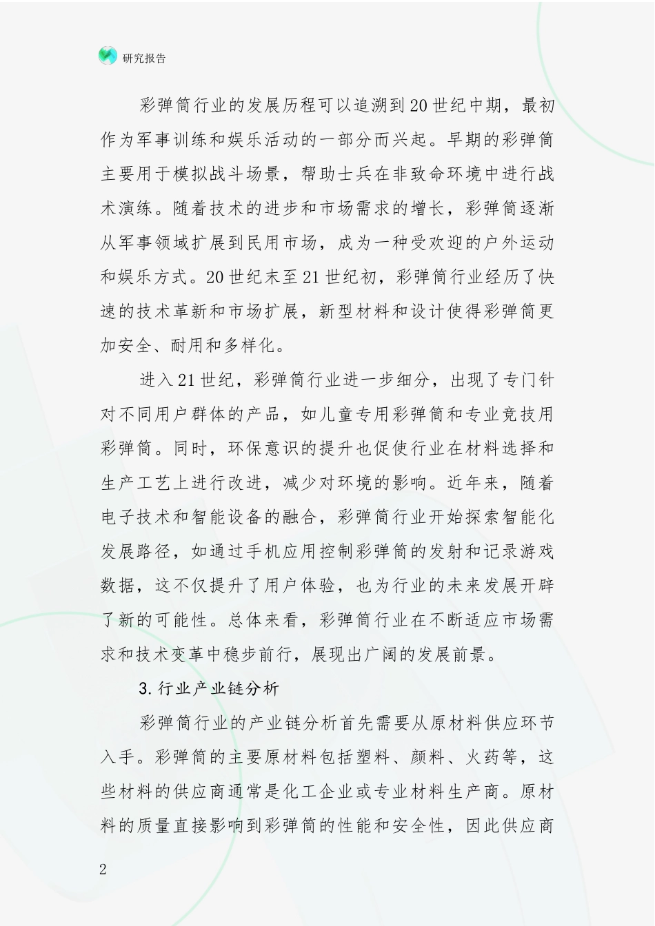 2024-2025年彩弹筒行业总体发展情况综合论证报告_第2页