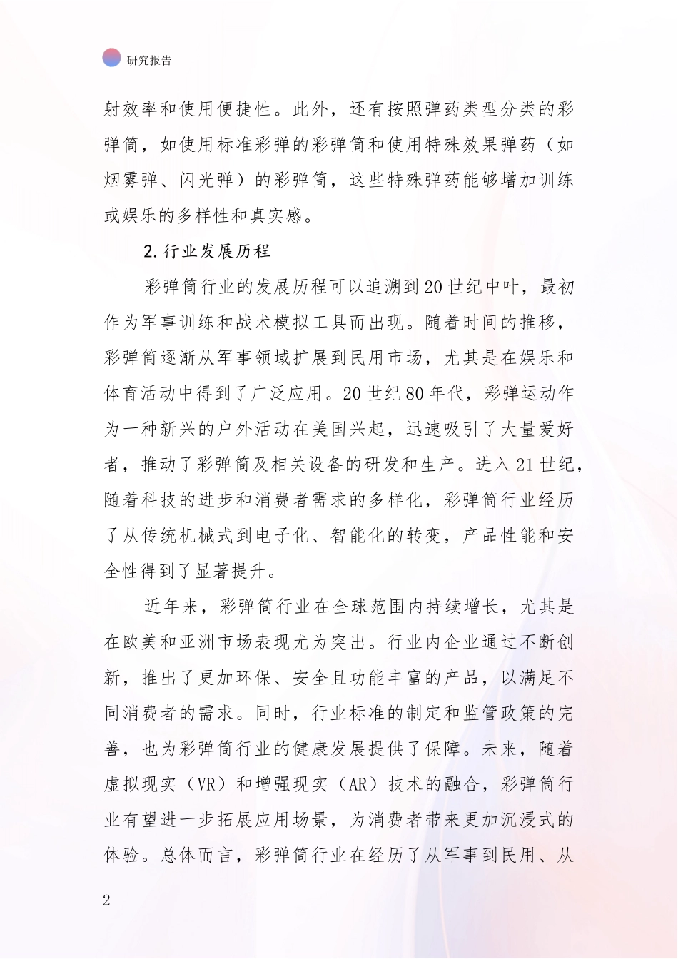 2024-2025年彩弹筒领域总体发展现状及未来发展趋势深度调研报告：未来重要产业发展导向_第2页