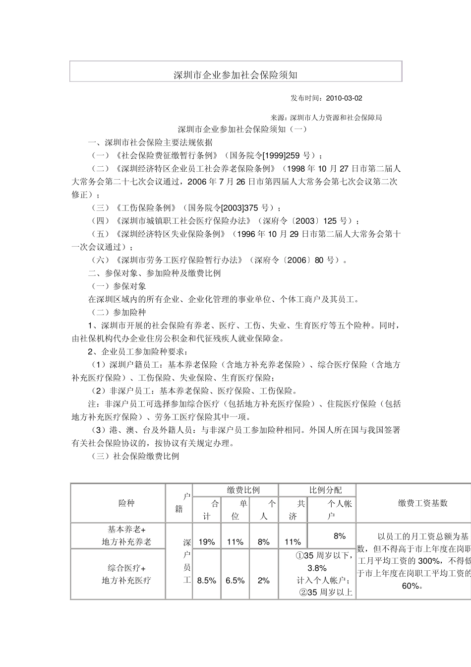 深圳市企业参加社会保险须知_第1页