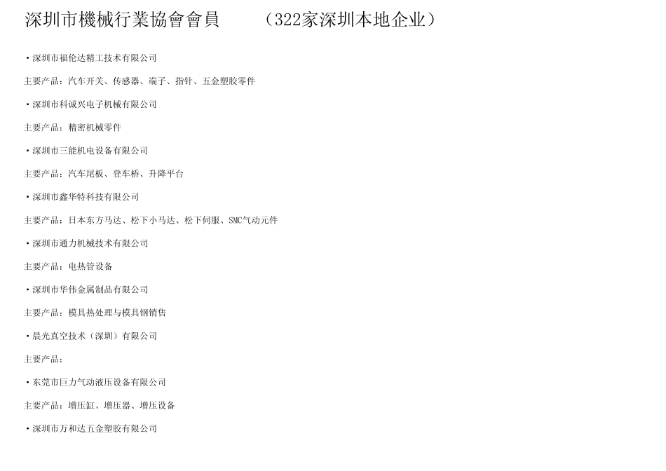 深圳市机械行业协会会员(原始)_第3页