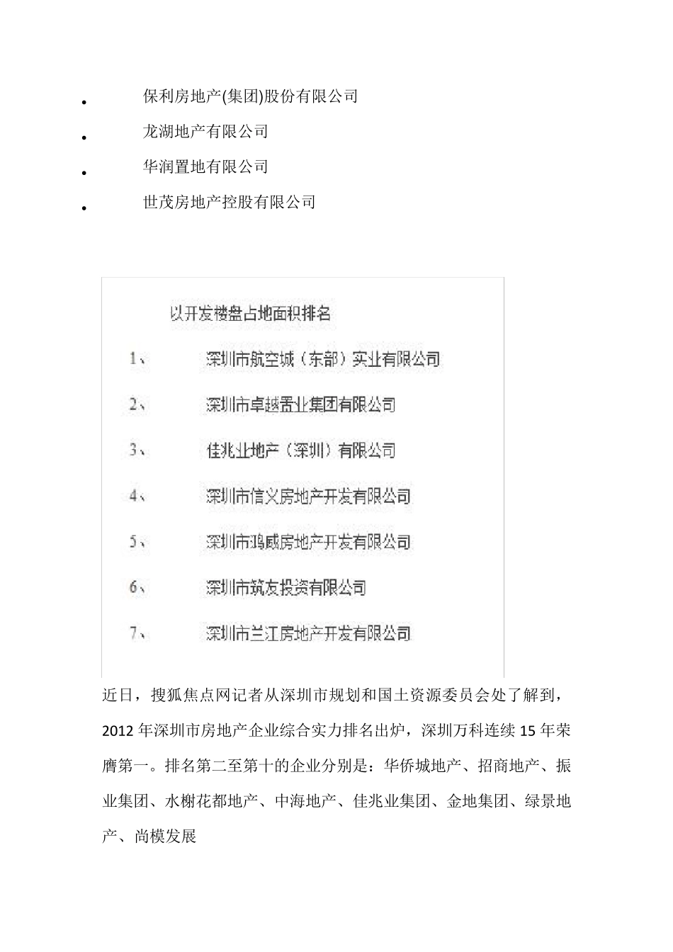 深圳房地产企业排名_第3页