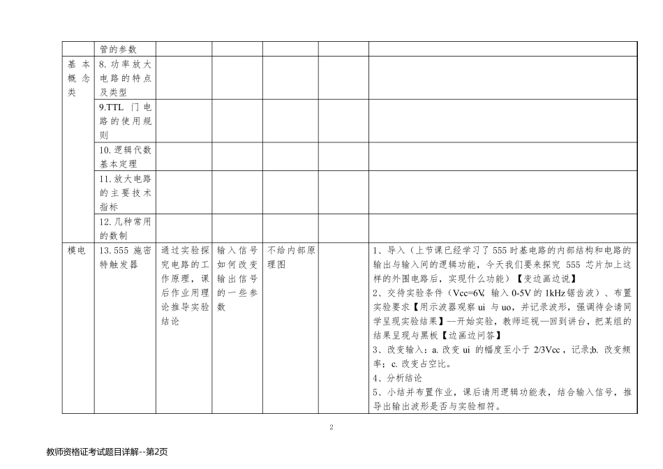 教师资格证考试题目详解_第2页