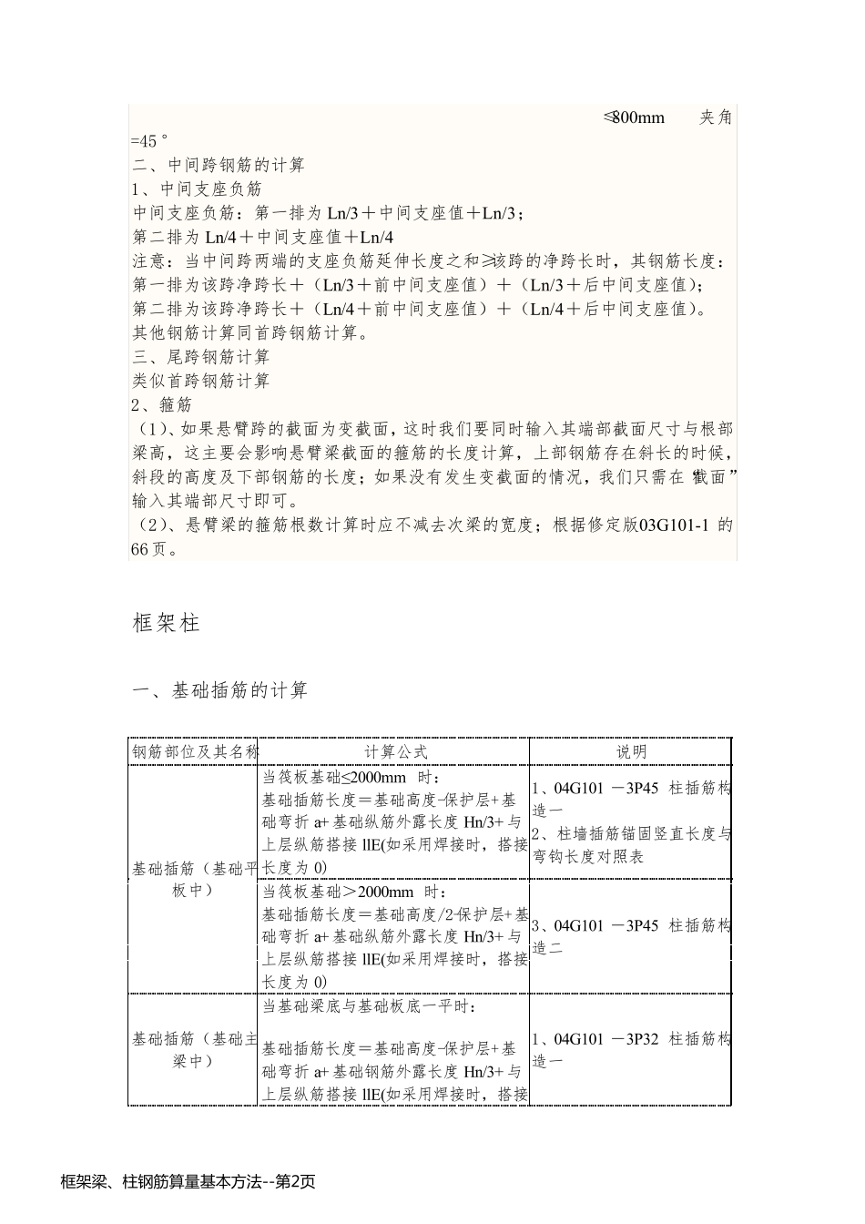 框架梁、柱钢筋算量基本方法_第2页