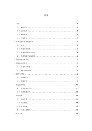 坍塌事故专项应急预案