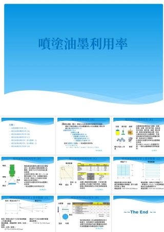 喷涂油墨利用率