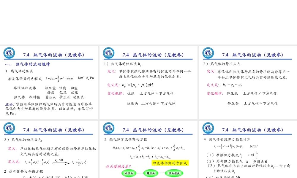 2019年热气体的流动见教参