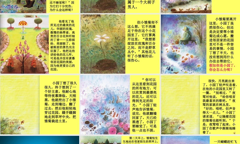 《小园丁》绘本导读课件