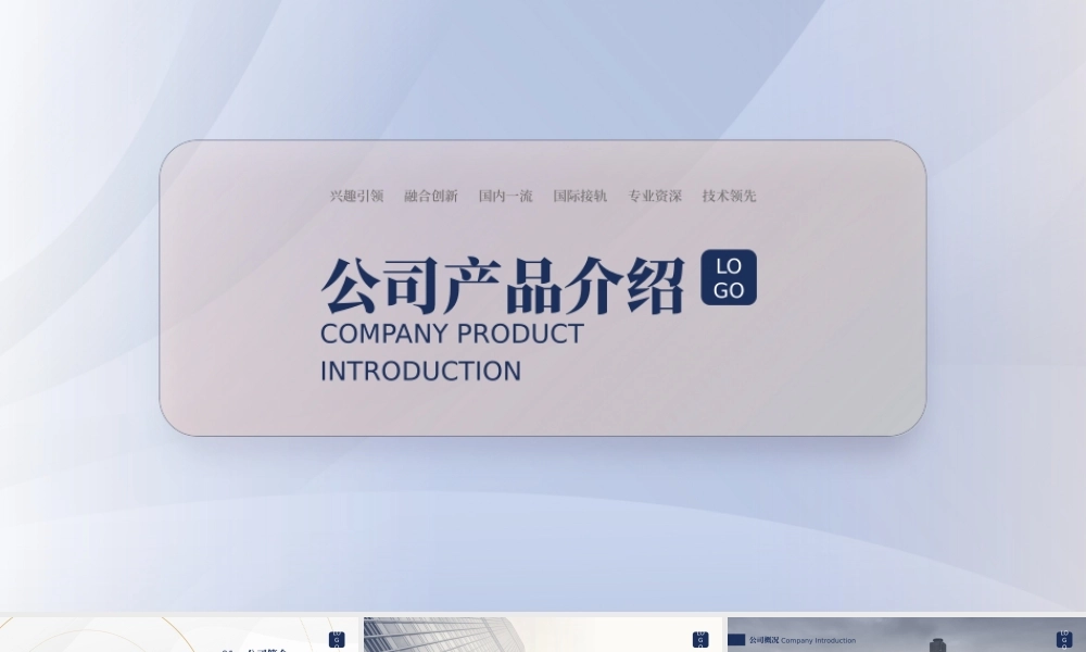 公司产品介绍