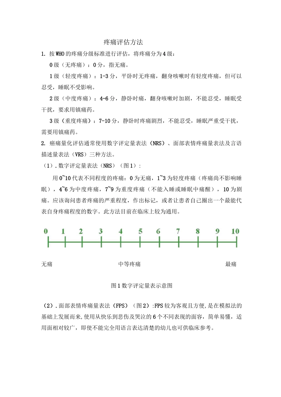 疼痛评估方法_第1页