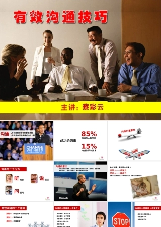 《有效沟通技巧》PPT演示文档