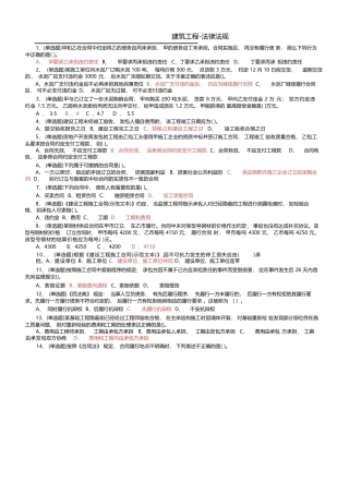建筑工程-法律法规完整