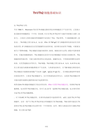 ThTh细胞基础知识