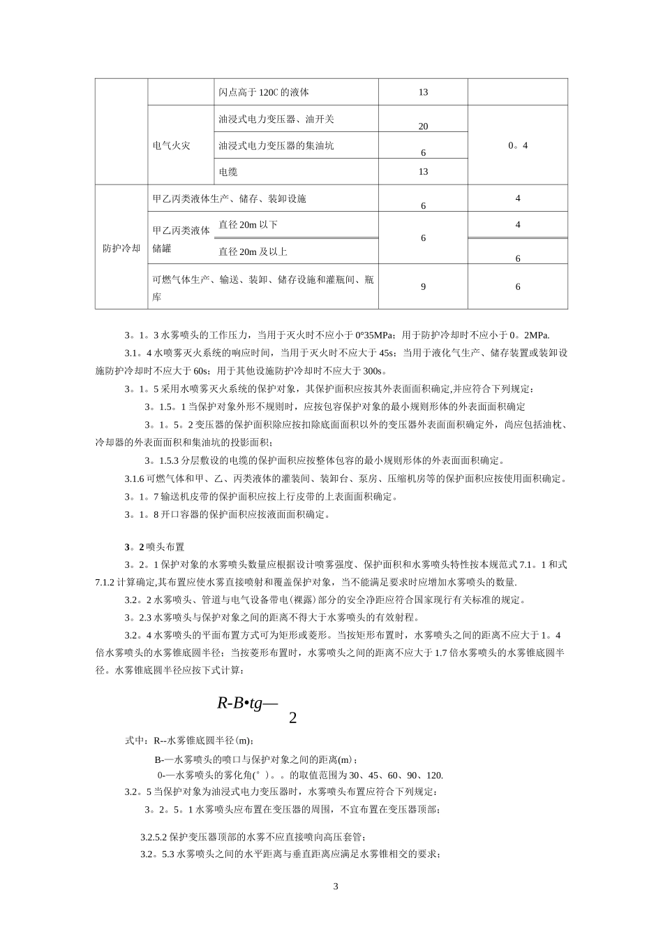 水喷雾灭火系统设计规范_第3页