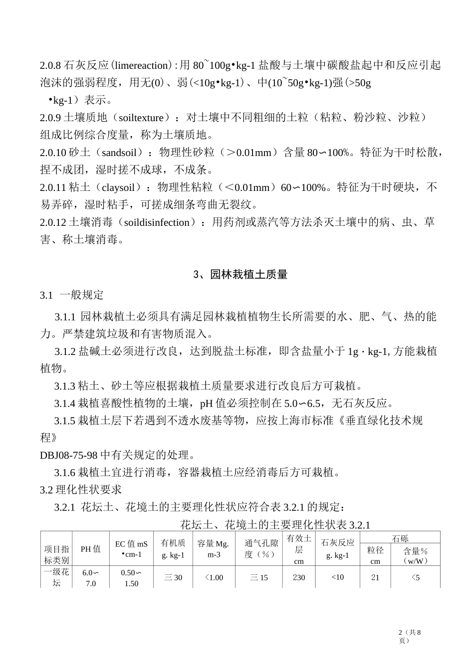 园林栽植土质量标准_第2页