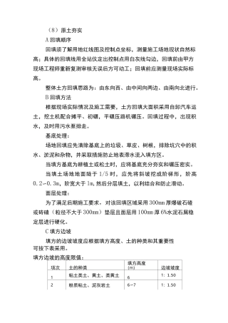 原土夯实施工方案