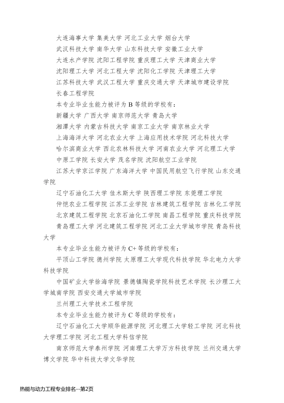 热能与动力工程专业排名_第2页