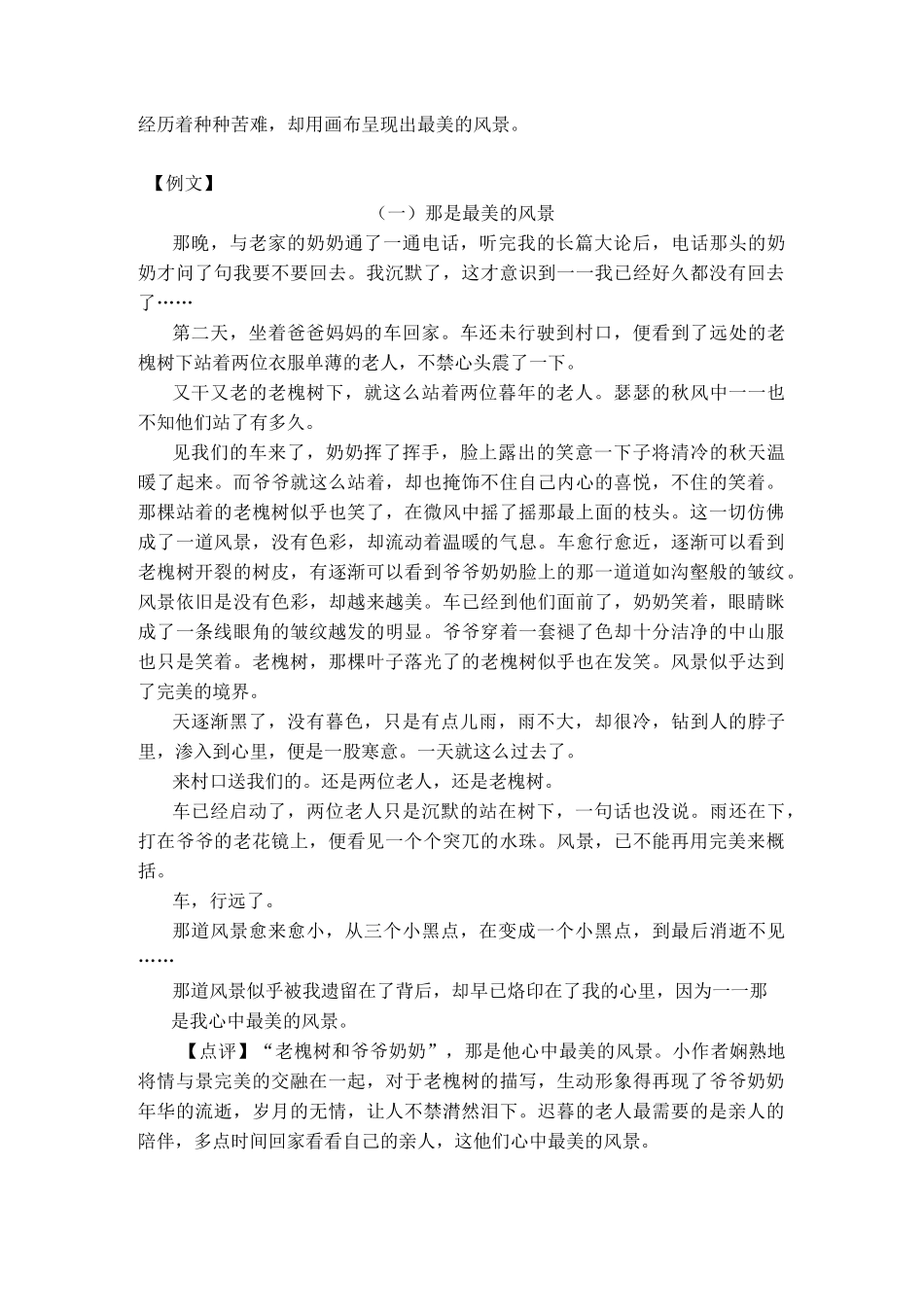 初中作文指导《那是最美的风景》_第2页