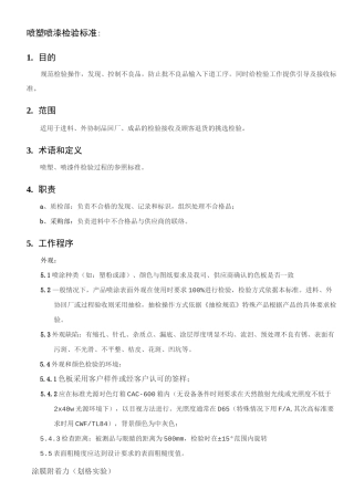 铝合金表面处理检验标准