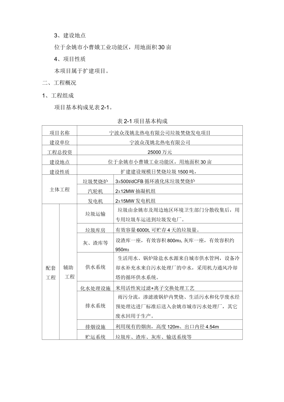 生活垃圾焚烧发电项目环评报告_第2页