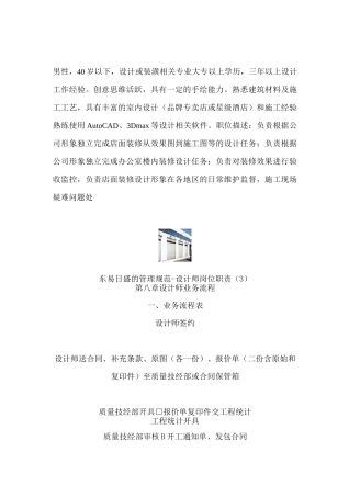 室内设计师岗位职责