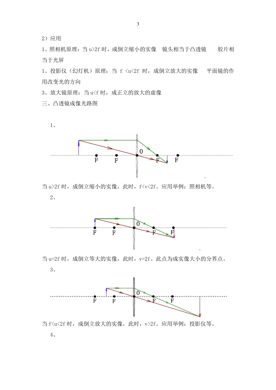透镜成像知识点_第3页