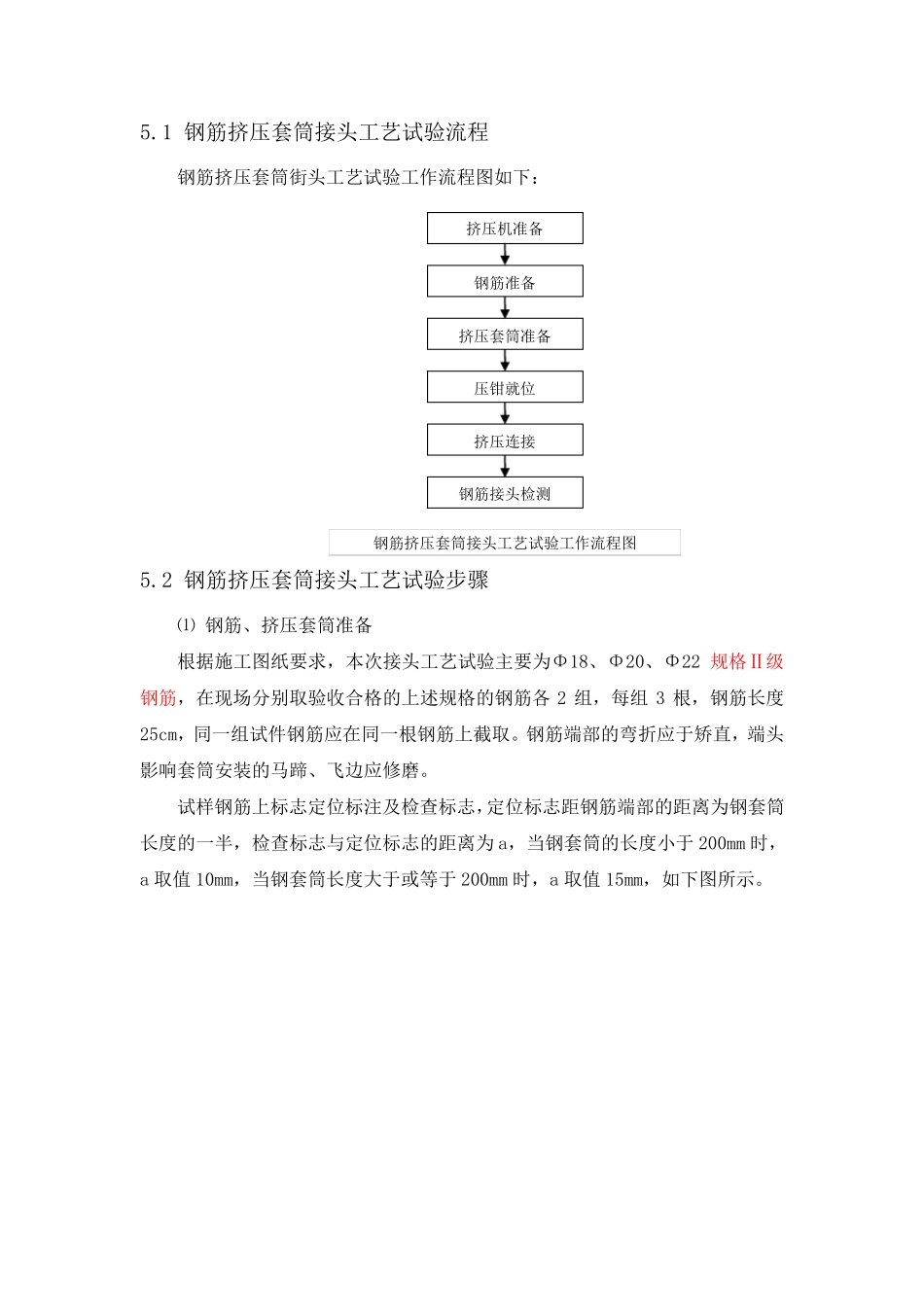钢筋挤压套筒接头工艺试验报告_第3页
