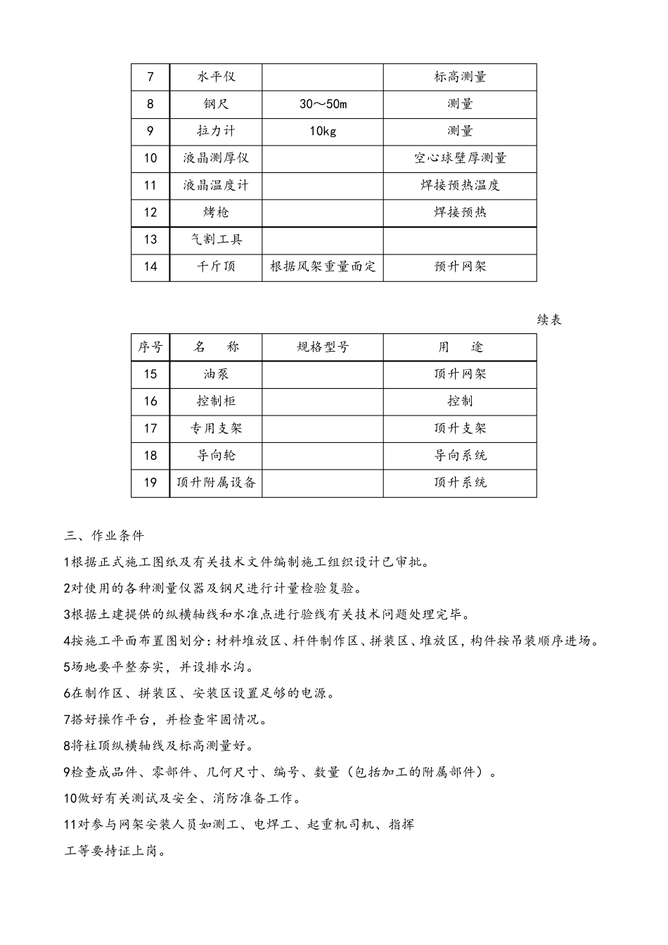 钢网架整体顶升法安装施工方案_第2页