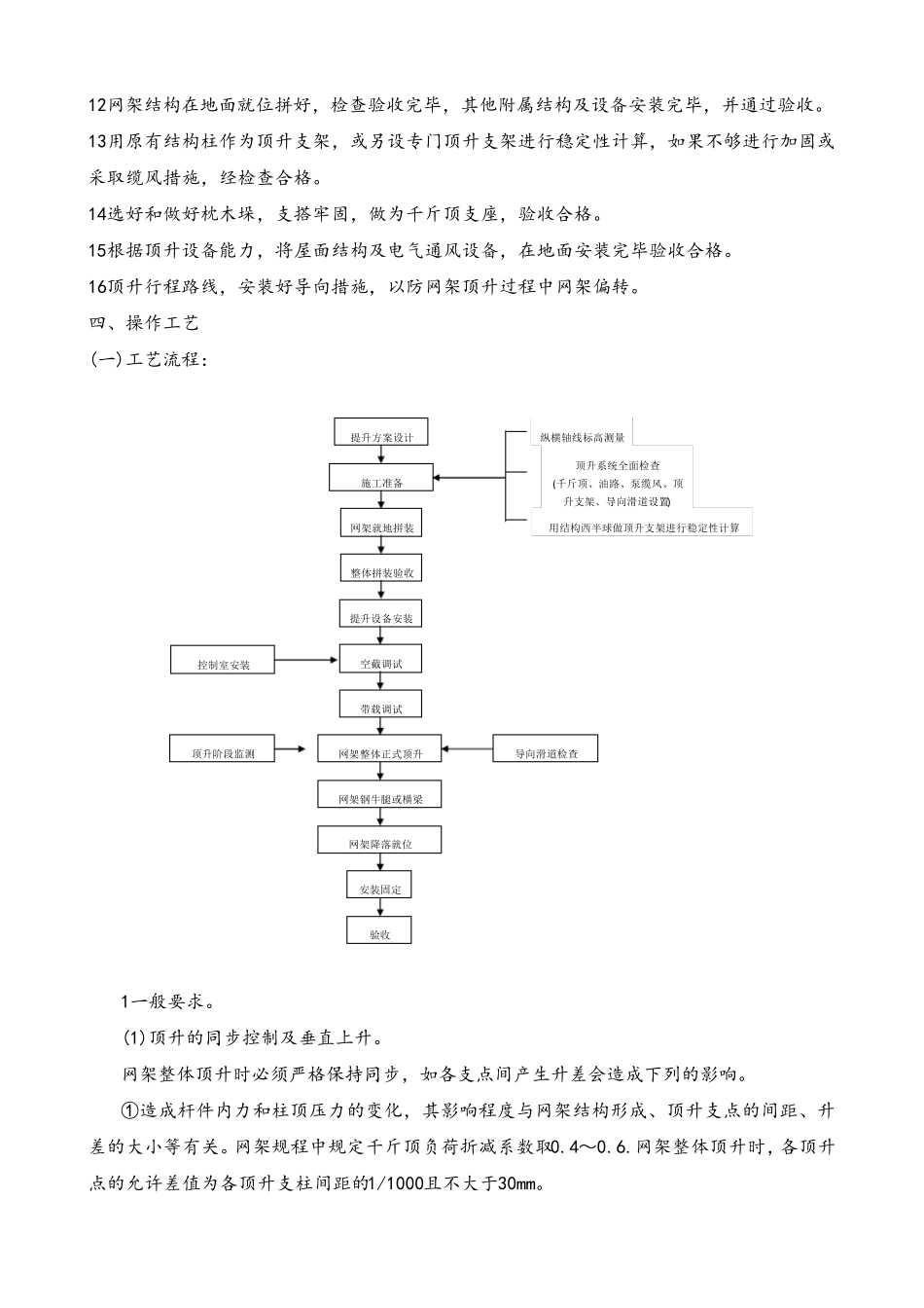钢网架整体顶升法安装施工方案_第3页