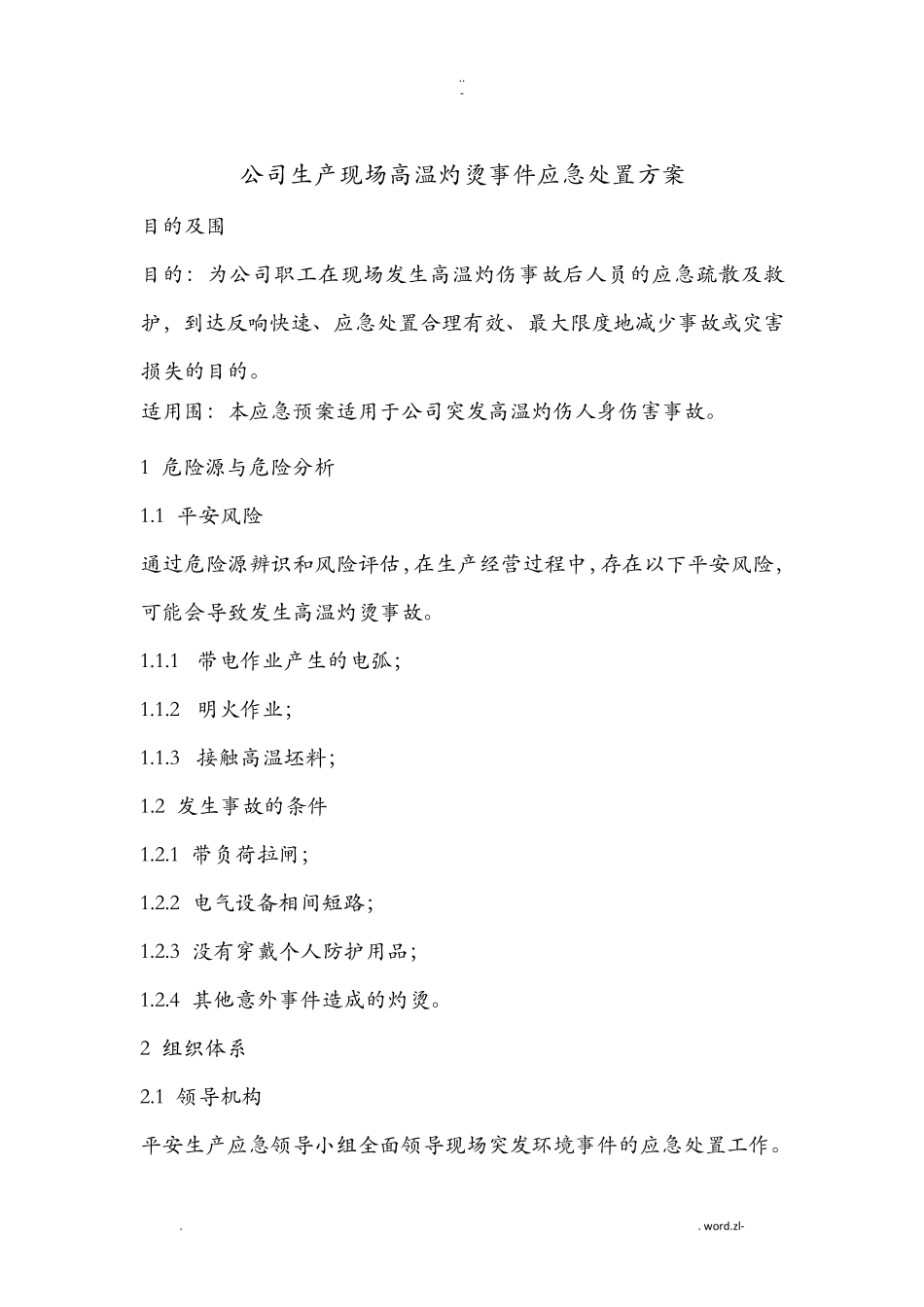 高温烫伤现场处置方案_第2页