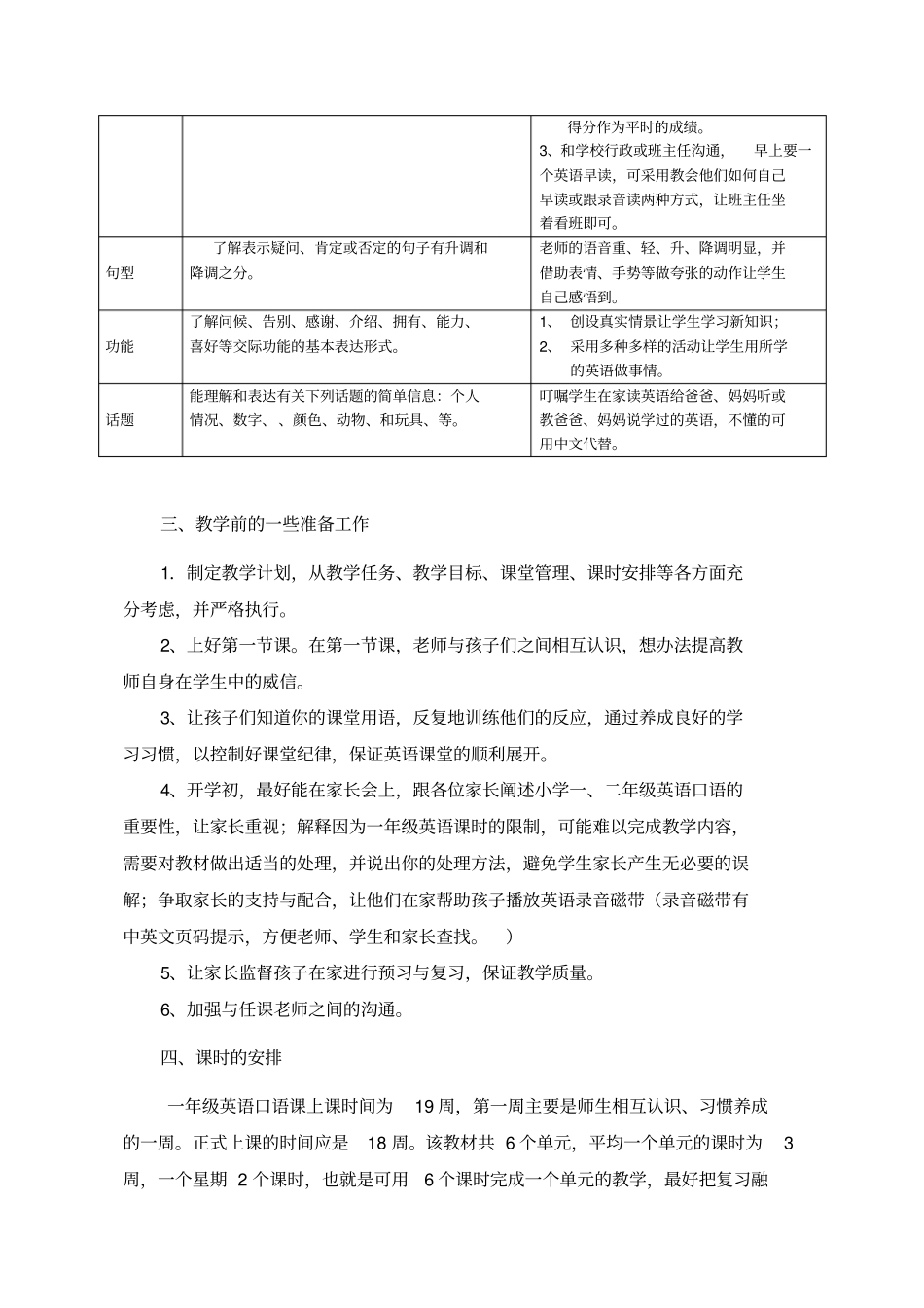 广州小学一年级英语口语第一册教材分析_第2页