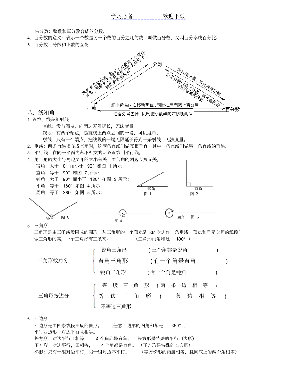 广州小升初数学知识点经典总结_第3页