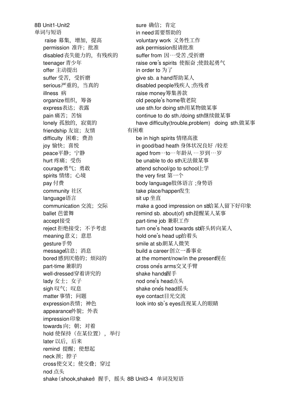 广州版八年级英语下册单词与短语_第1页