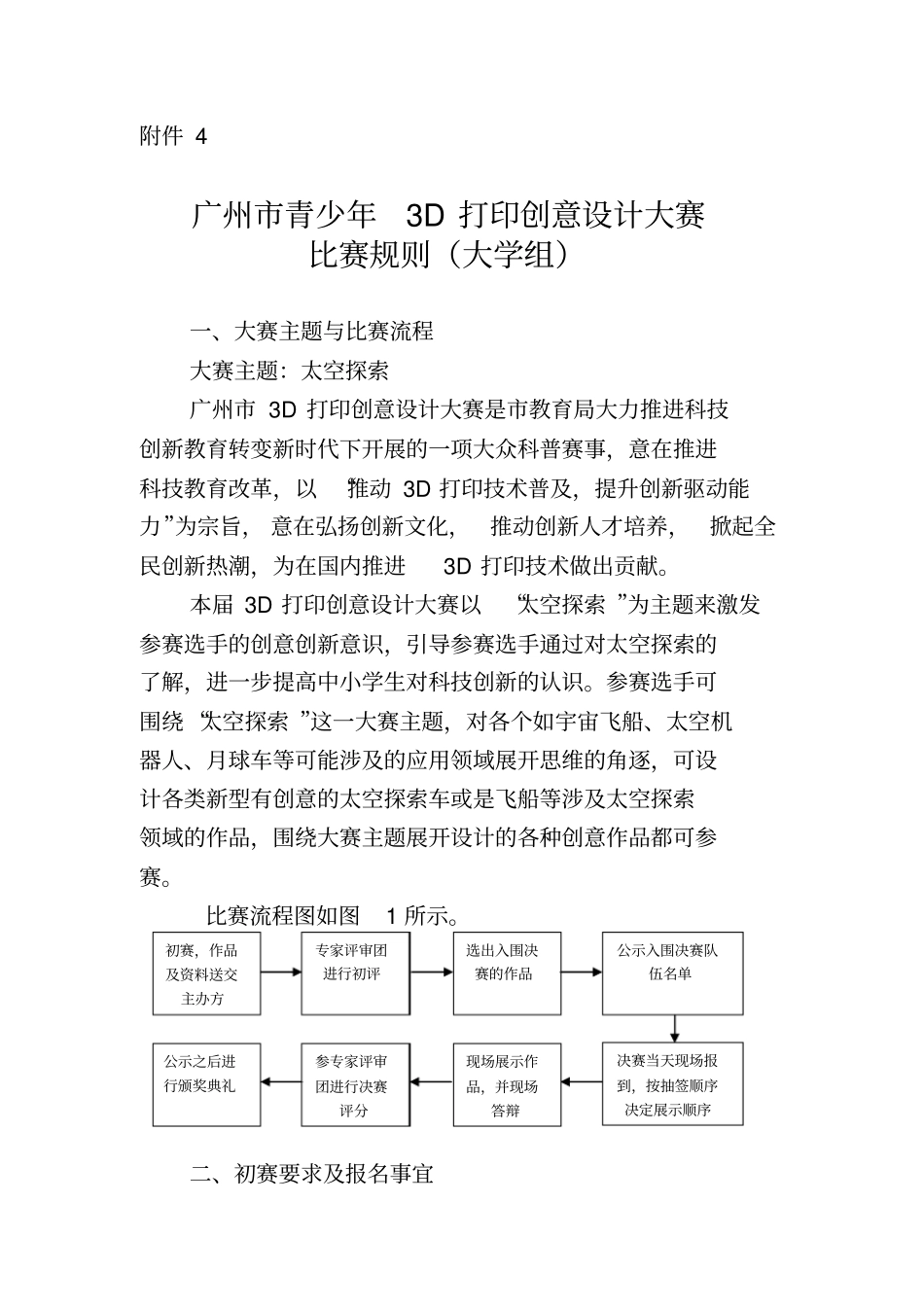 广州青少年3D打印创意设计大赛比赛规则和参赛表格大学组分析_第1页