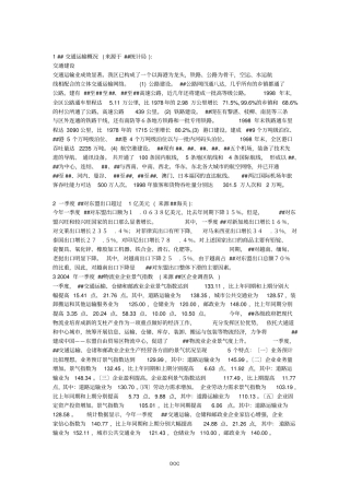 广西交通运输概况