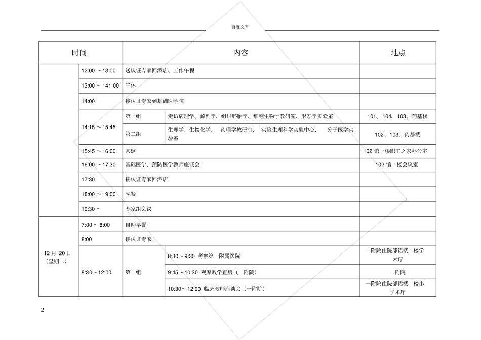 广西医科大学临床医学专业认证日程安排_第2页