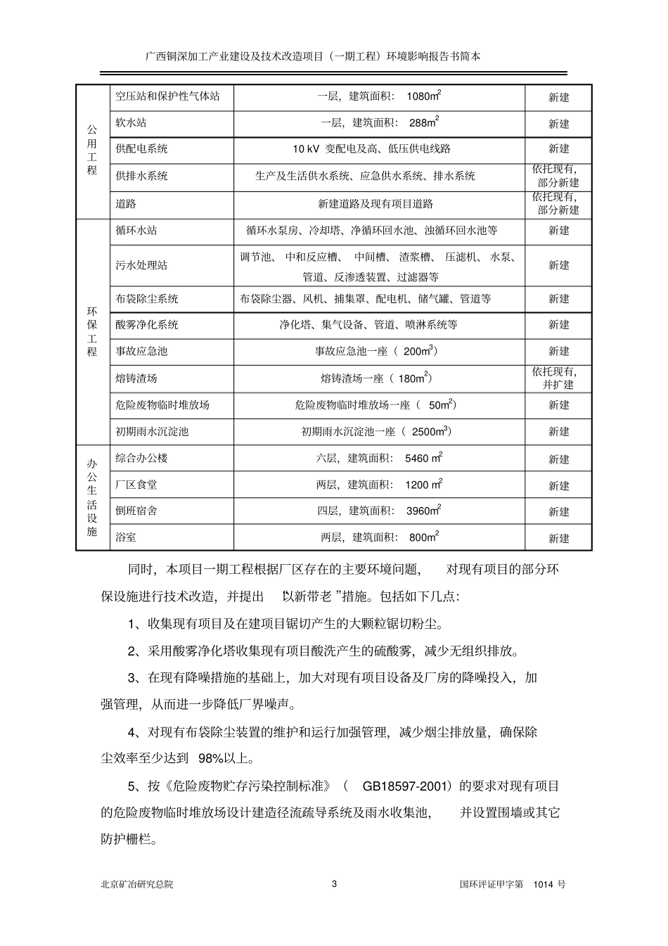 广西铜深加工产业建设及技术改造项目一期工程环境评价报告书_第3页
