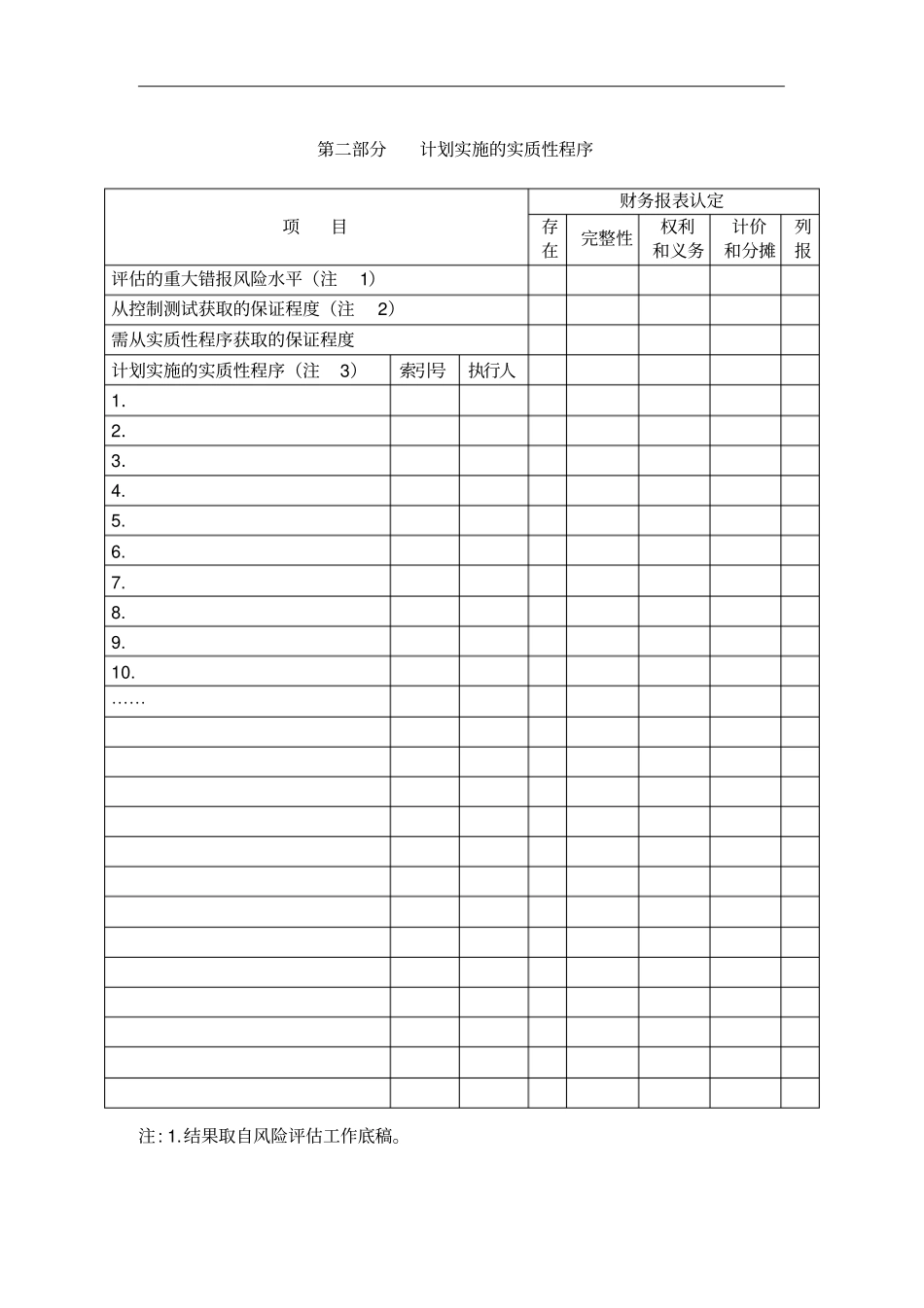 应付股利实质性程序分析表_第3页