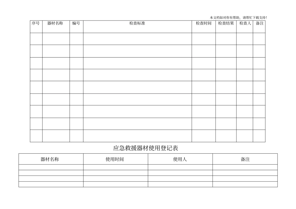 应急救援器材管理台账检查维护保养_第2页