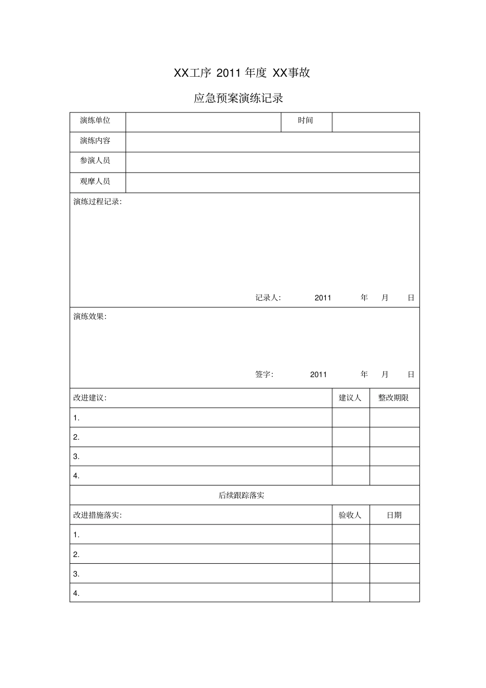 应急演练评价及方案_第2页