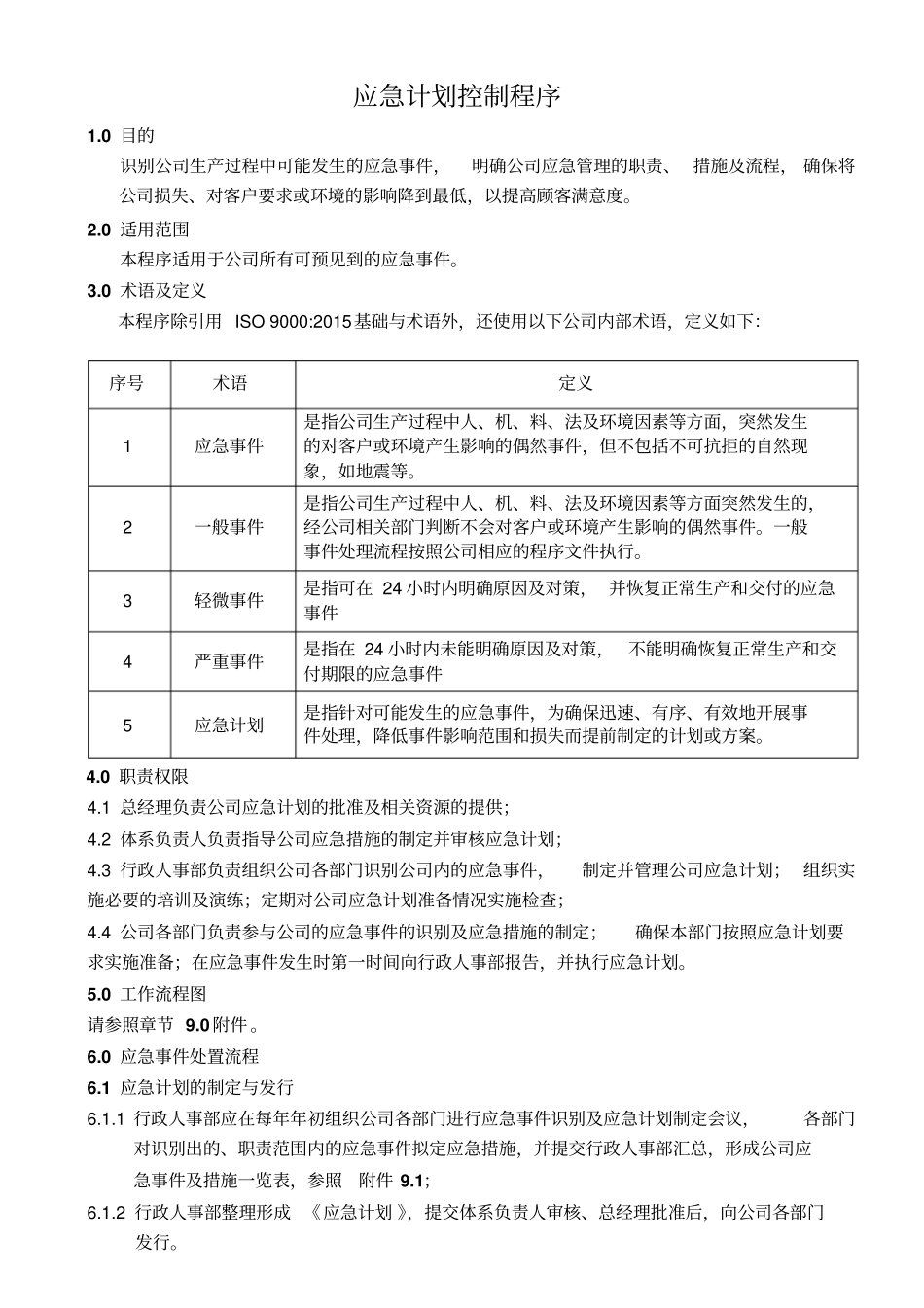 应急计划控制程序供参考_第1页