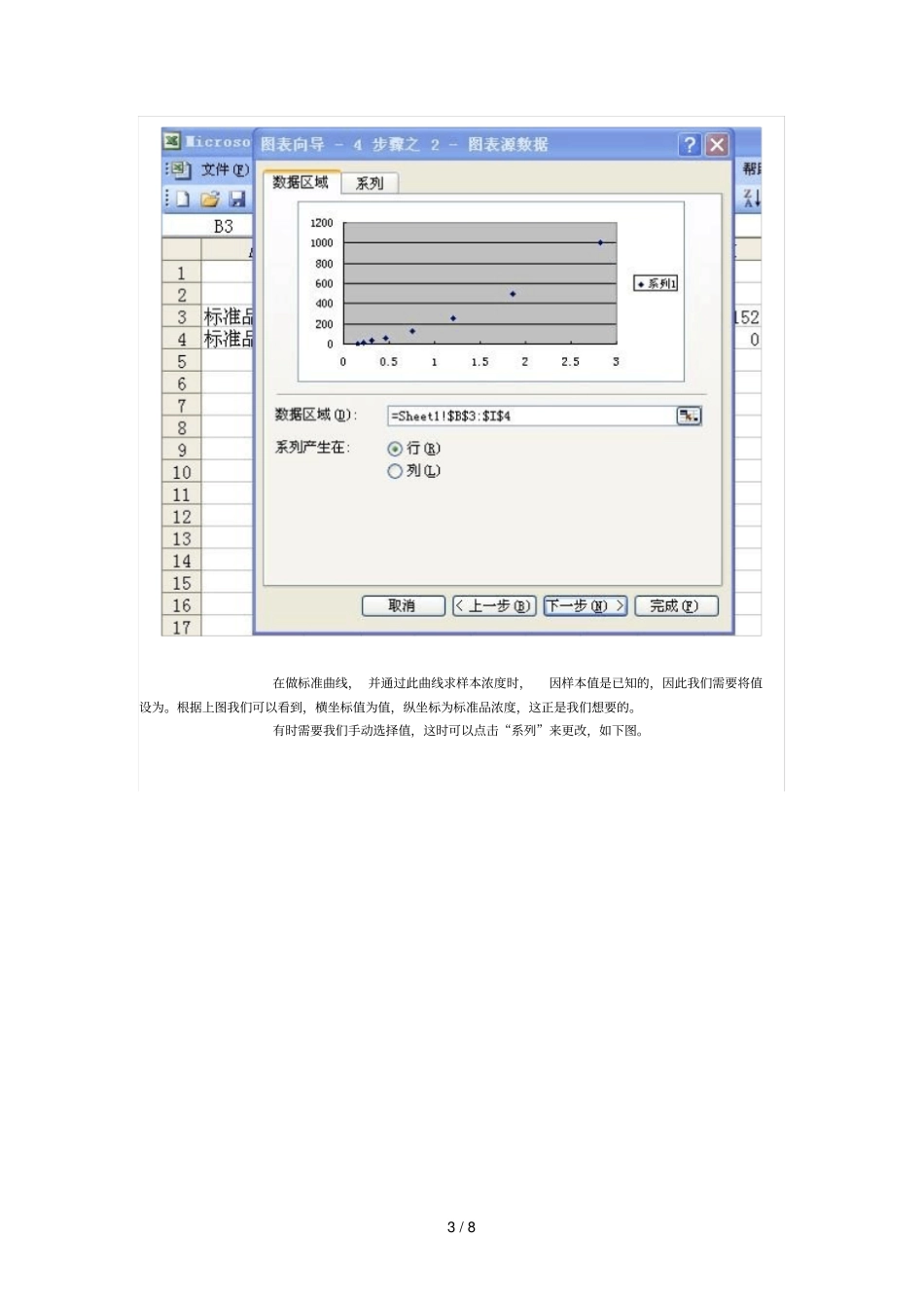 应用EXCEL绘制ELISA标准曲线及计算样品浓度_第3页