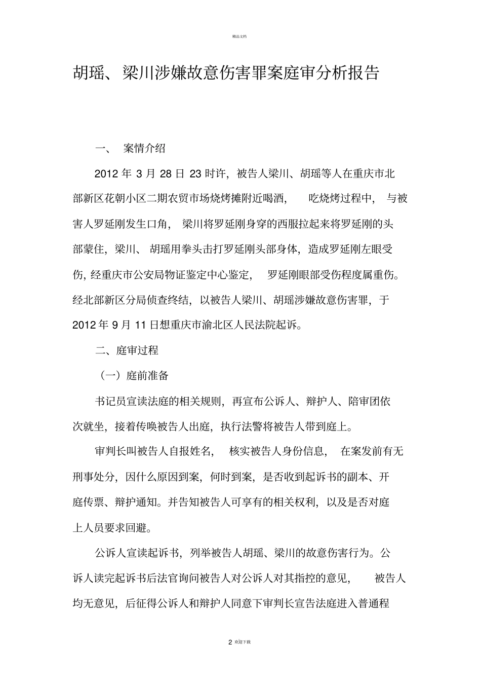 庭审报告模板_第2页