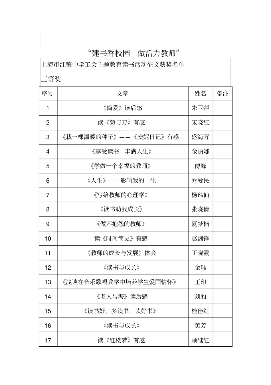 建书香校园做活力教师-江镇中学_第3页