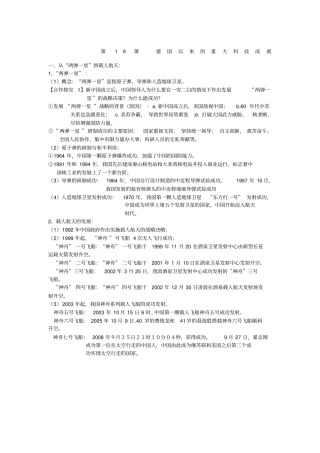 建国以来的重大科技成就
