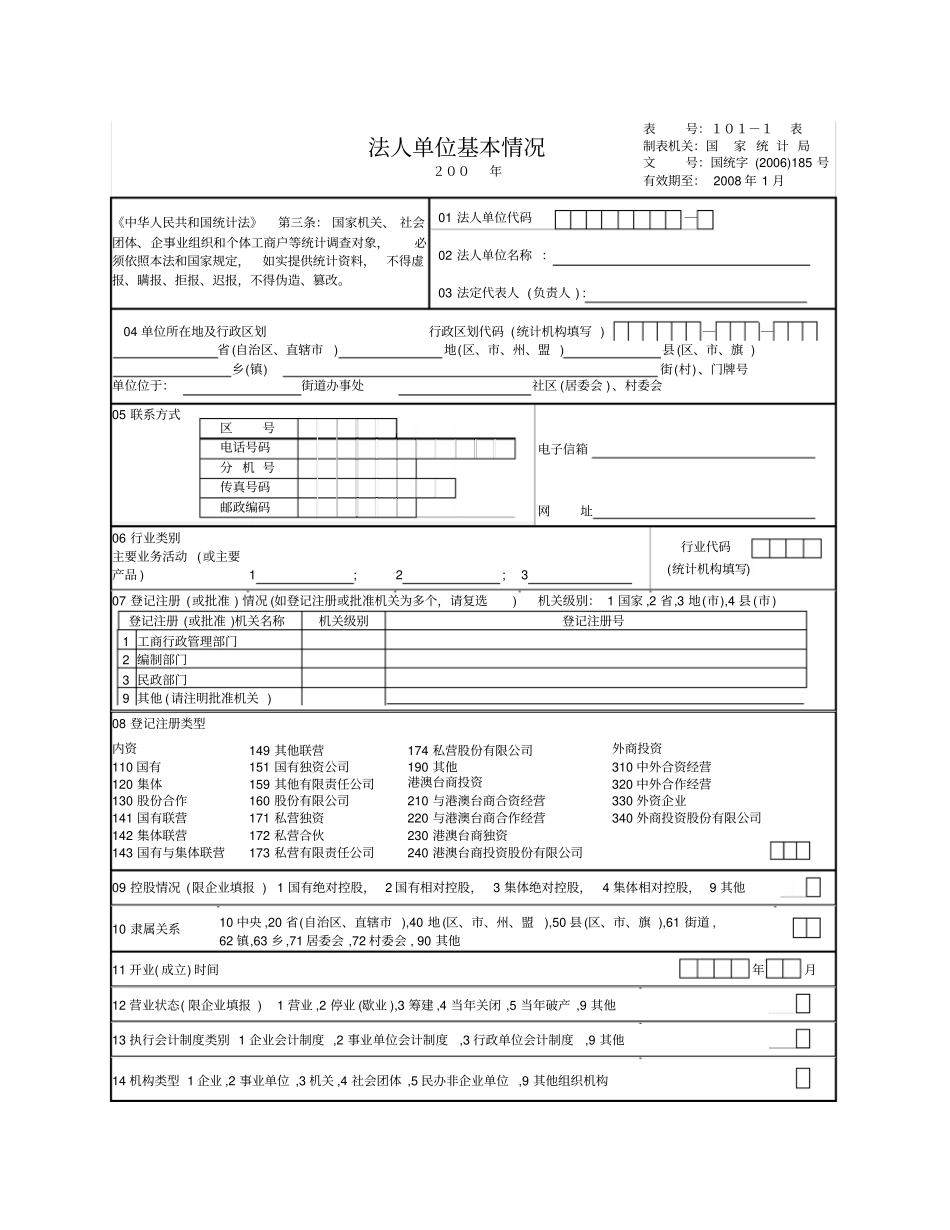 建筑业企业生产情况C101表_第3页