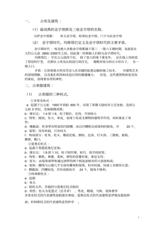 建筑史复习提纲