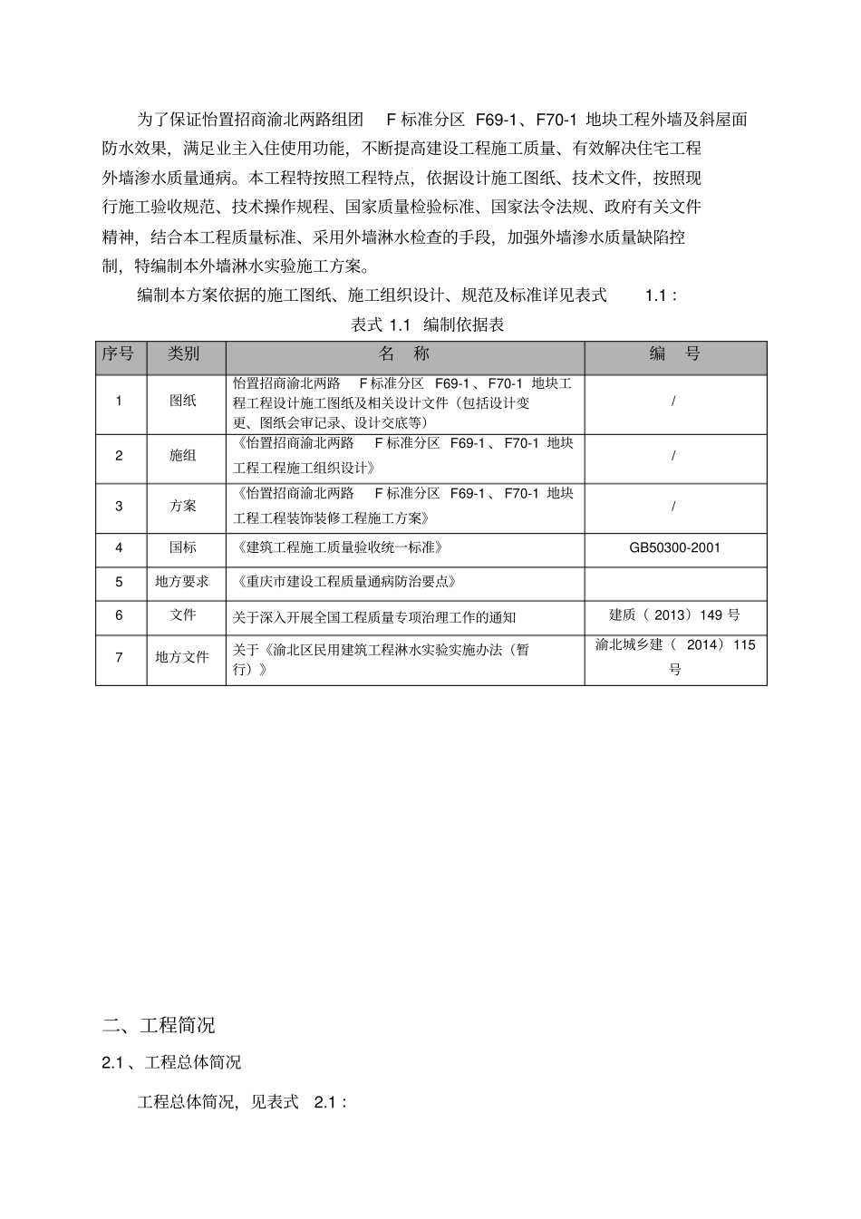 建筑外墙淋水试验施工具体方案_第2页