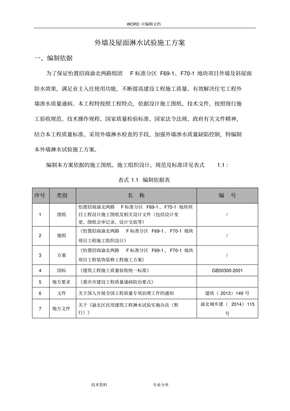 建筑外墙淋水试验施工组织方案_第2页