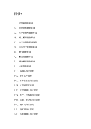 建筑工地岗位职责全套42