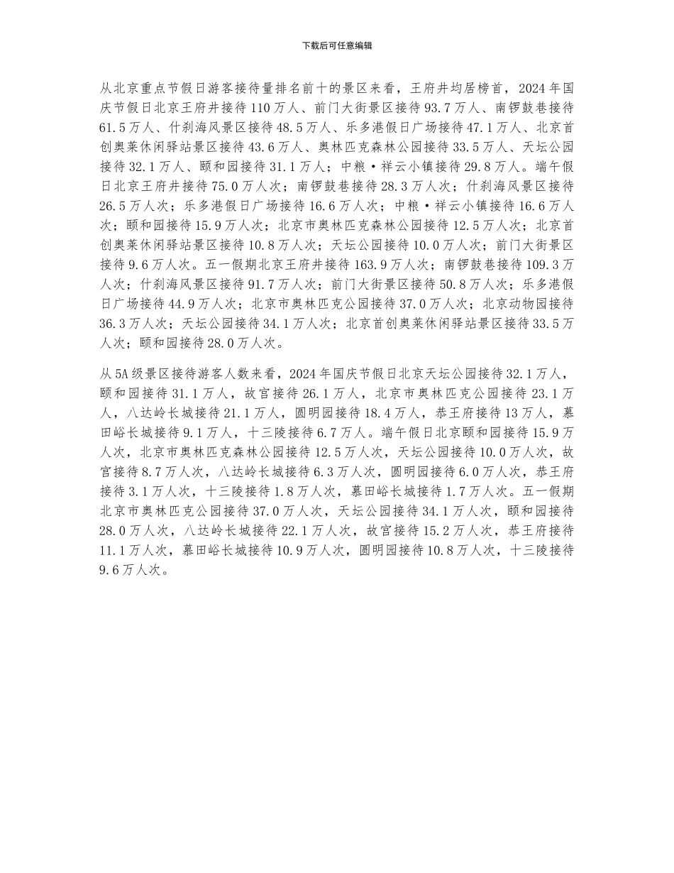 2024年北京旅游行业发展现状分析_第2页